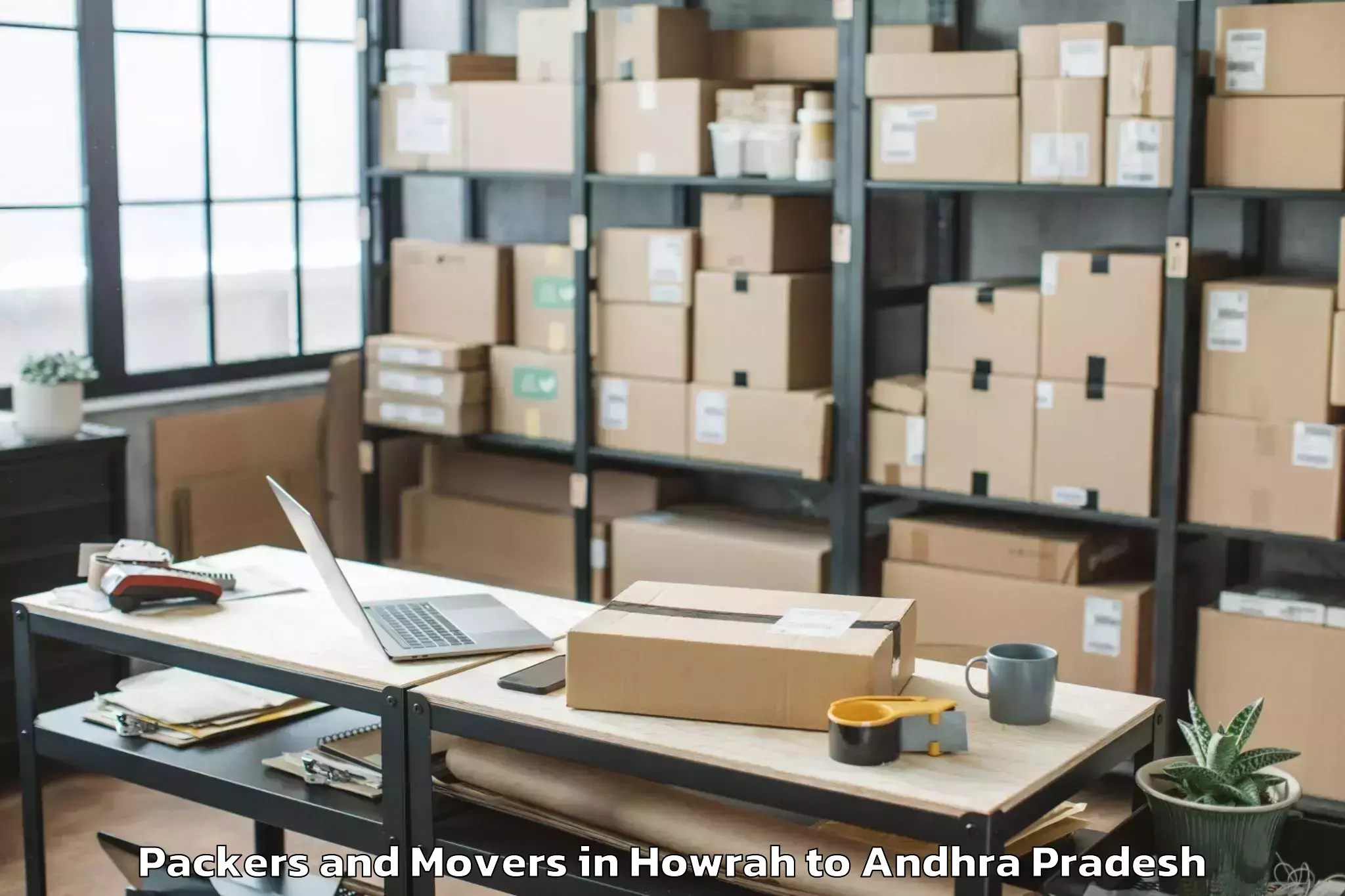 Professional Howrah to Dr Ysr Architecture And Fine A Packers And Movers